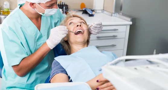 dentist in chair