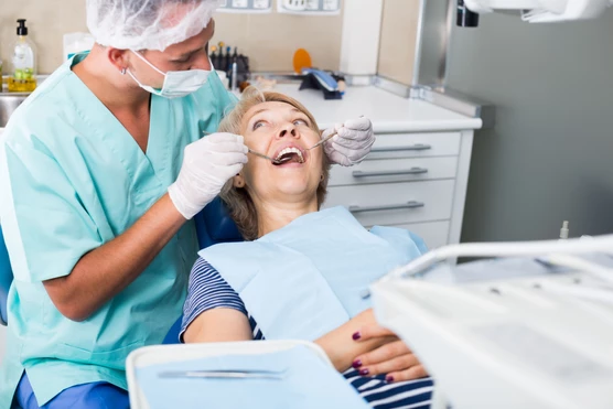 dentist in chair