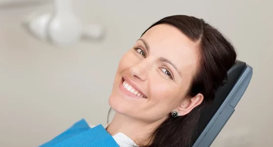 lady in dental chair