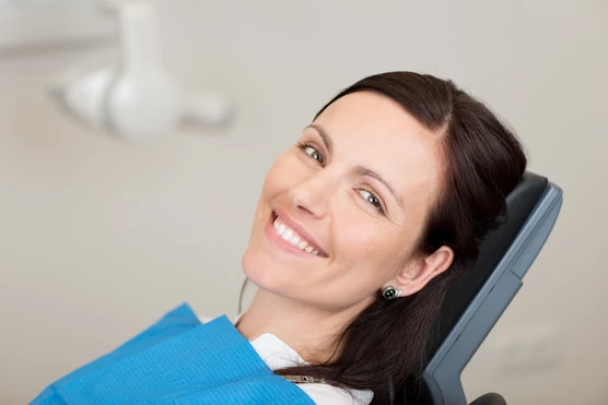 lady in dental chair